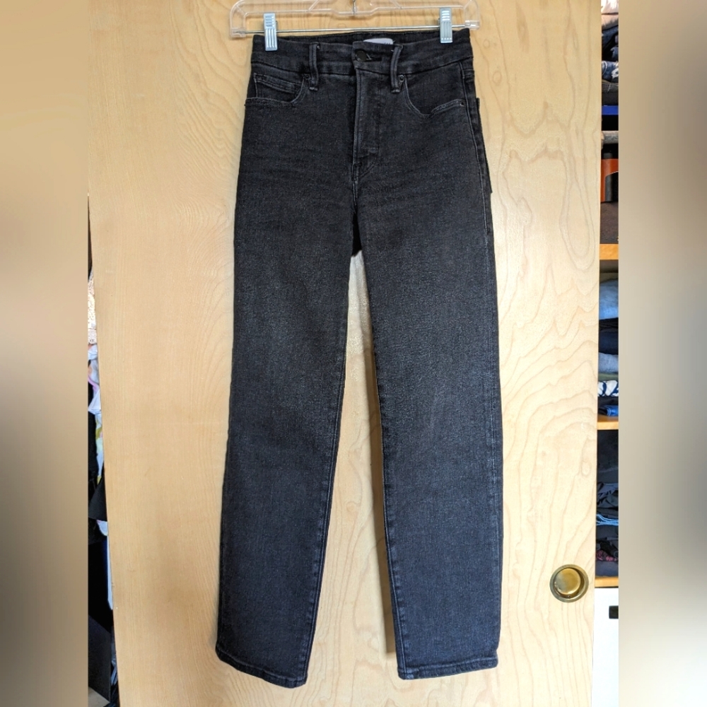 Good American Petite Straight Leg Jeans sz 25/0